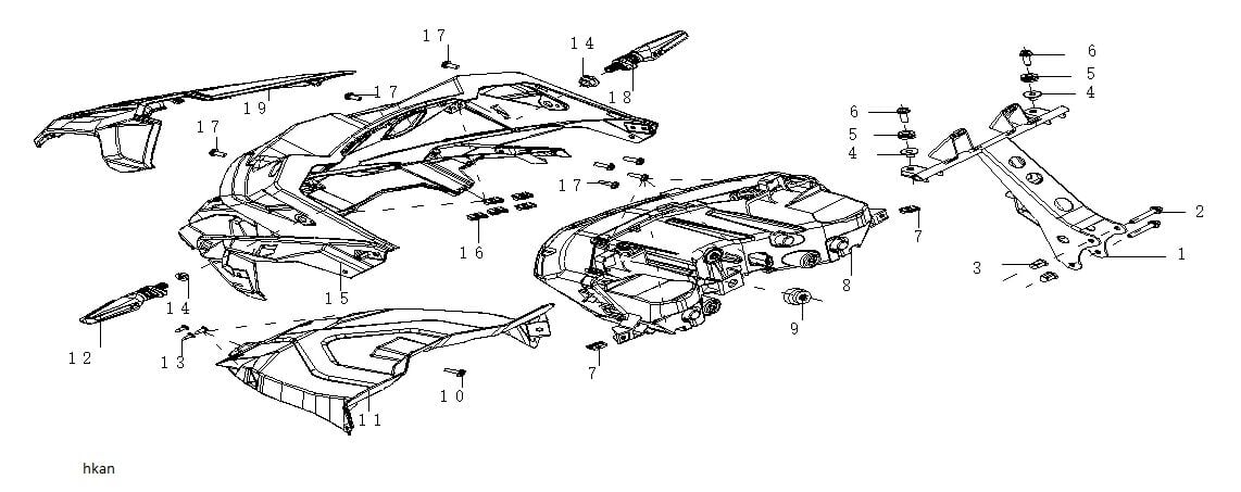 VOGE 525DSX FAR ARKA BRAKET