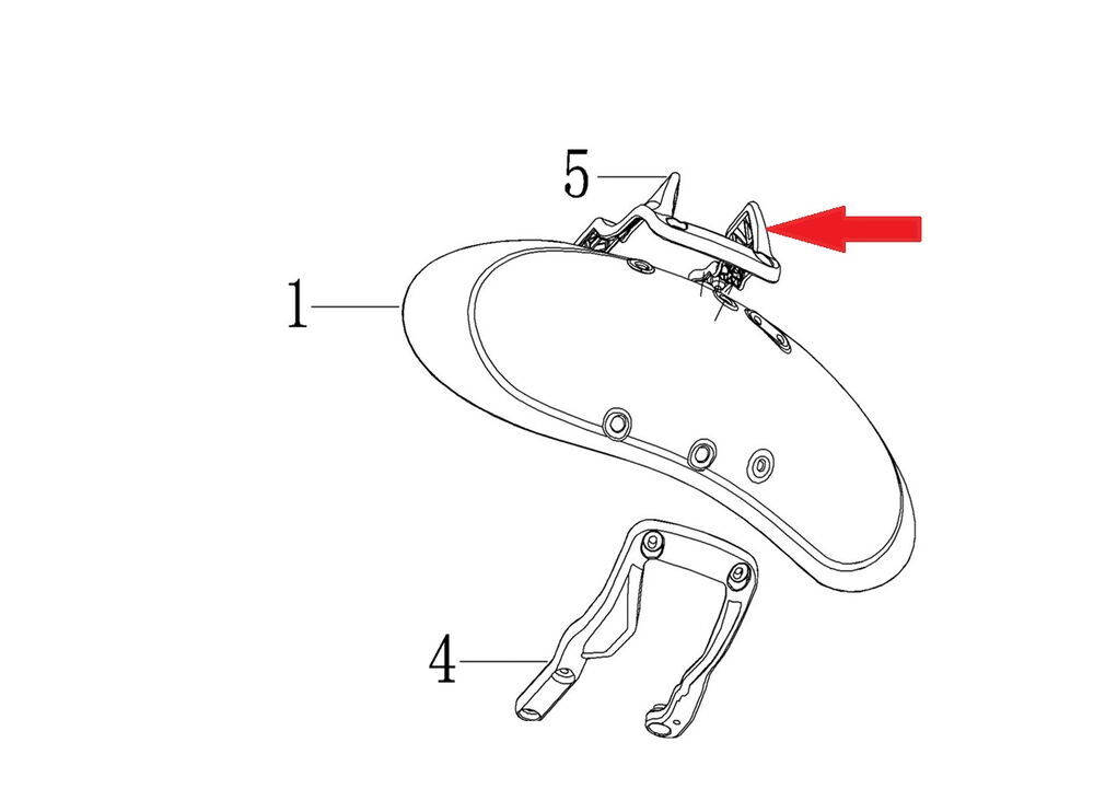 REGAL RAPTOR DY 250 Ön Çamurluk Sabitleme Sol