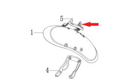 REGAL RAPTOR DY 250 Ön Çamurluk Sabitleme Sol