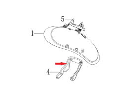 REGAL RAPTOR DY 250 Ön Çamurluk Sabitleme Sağ