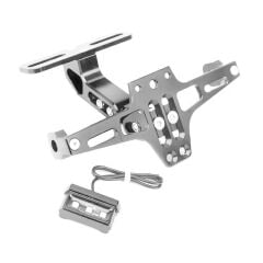 UNİVERSAL 2 AYDINLATMALI KATLANIR PLAKALIK GÜMÜŞ