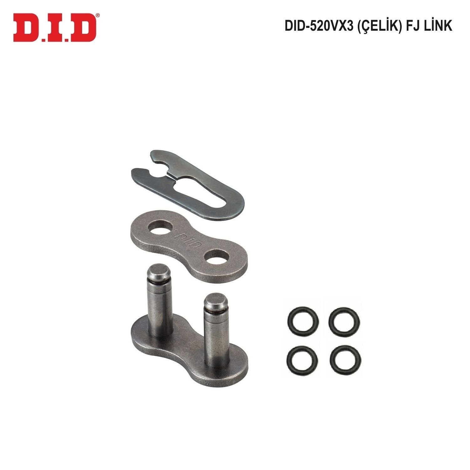 Kawazaki KLR 650 DID-520VX3 (ÇELİK) F J BİRLEŞTİRİCİ BAKLA