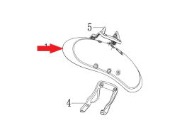 REGAL RAPTOR DY 250 Ön Çamurluk Siyah