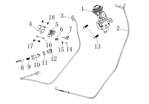 YUKİ DEFENDER 125 KOLTUK KİLİDİ