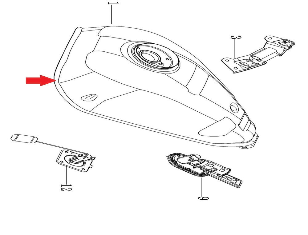 REGAL RAPTOR DY 250 Benzin Deposu