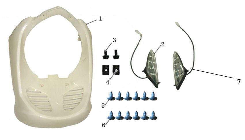 YUKİ JUMBO ÖN SİNYAL GRENAJI MAVİ-BEYAZ