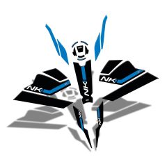 GP04020600302327 8683816023726 GP Kompozit CF Moto 250 NK 2023-2024 Uyumlu Full Pad Seti Mavi