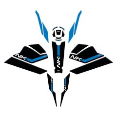 GP04020600302327 8683816023726 GP Kompozit CF Moto 250 NK 2023-2024 Uyumlu Full Pad Seti Mavi