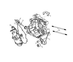 YUKİ CRYPTO 125 MOTOR BLOK SAĞ