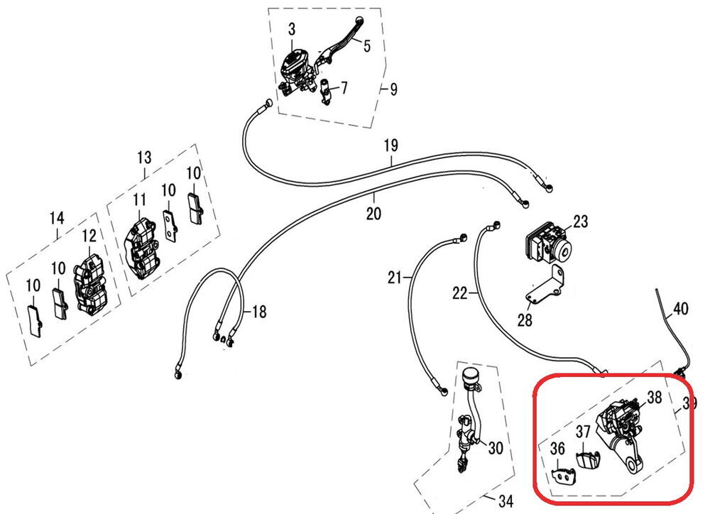 REGAL RAPTOR DY 250 Arka Fren Kaliperi