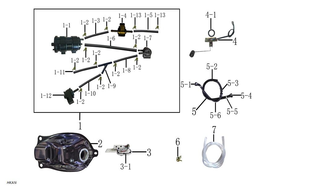YUKİ HAMMER 125 HORTUM