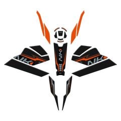 GP Kompozit CF Moto 250 NK 2023-2024 Uyumlu Full Pad Seti Turuncu