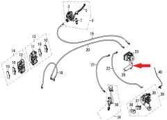 REGAL RAPTOR DY 250 Kombine Fren Dagıtıcı Sabitleme Braketi