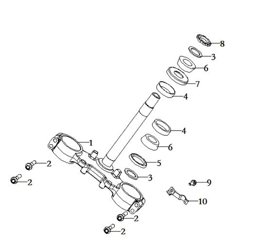 VOGE RALLY 300 ÖN ÇATAL BİLYASI