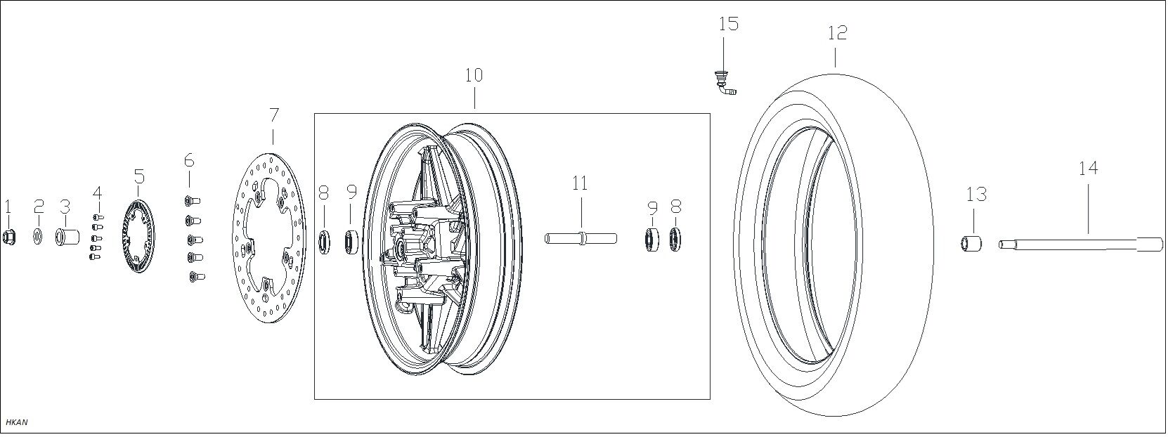 VOGE SR3 250 LASTİK BASINÇ SENSÖRÜ
