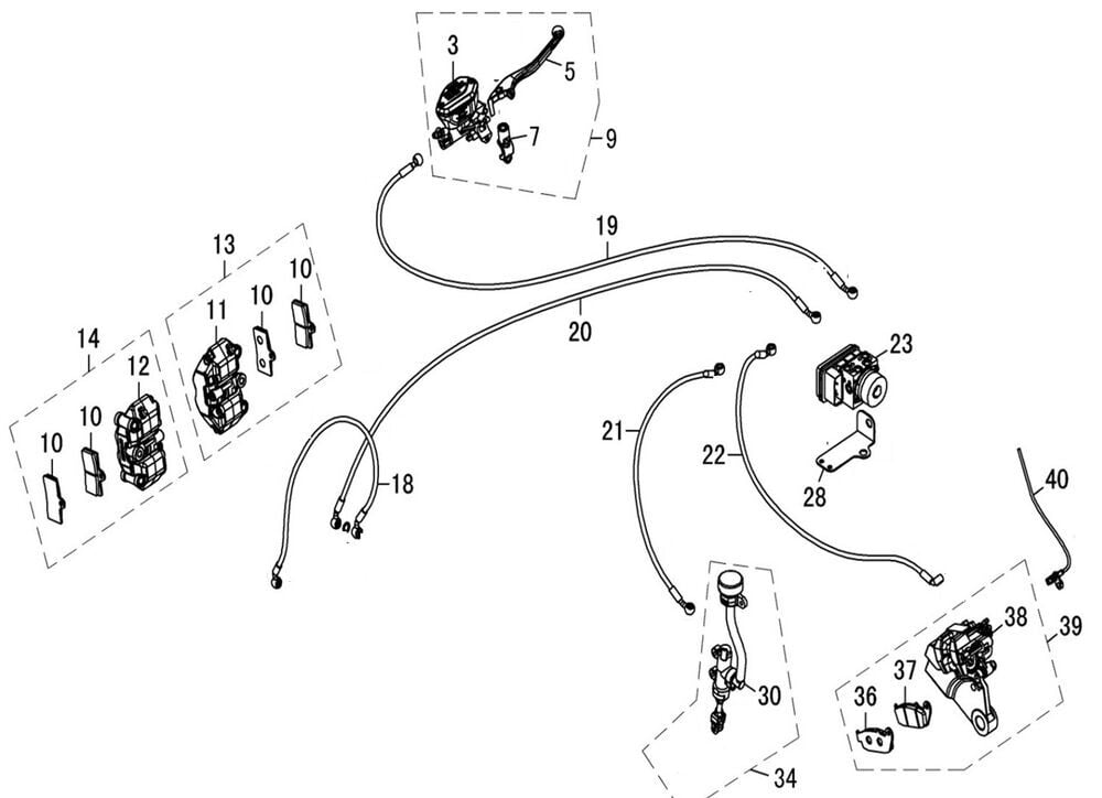 REGAL RAPTOR DY 250 Fren Hidrolik Hortumu Numara 18