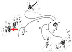 REGAL RAPTOR DY 250 Ön Fren Kaliperi Sol