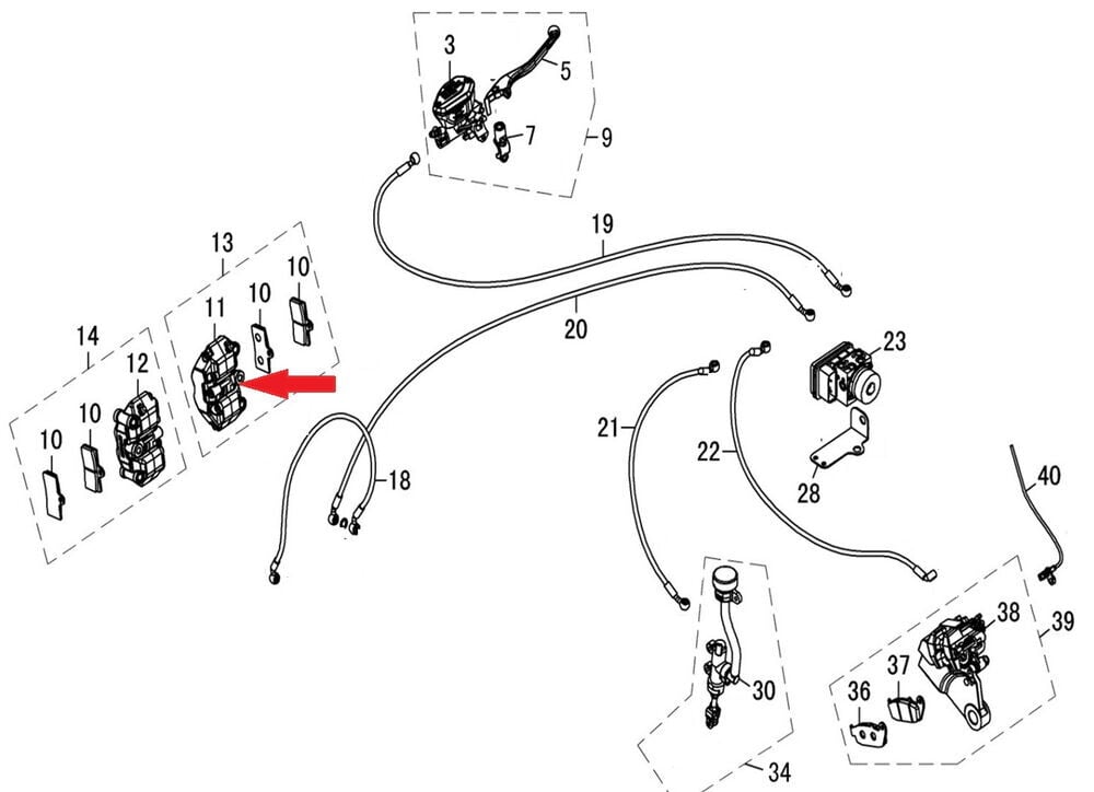 REGAL RAPTOR DY 250 Ön Fren Kaliperi Sağ