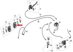 REGAL RAPTOR DY 250 Ön Fren Kaliperi Sağ