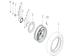 VOGE SR3 250 ARKA JANT