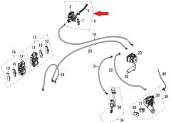 REGAL RAPTOR DY 250 Üst Fren Merkez Komple
