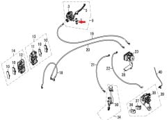 REGAL RAPTOR DY 250 Ön Fren Üst Merkez Gidon Baglantı Braketi