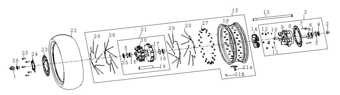 VOGE 525DSX ARKA TEKER BURCU