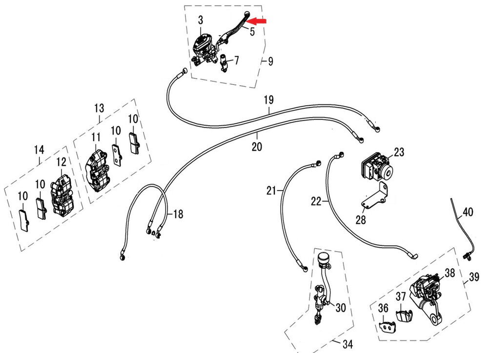 REGAL RAPTOR DY 250 Ön Fren Maneti
