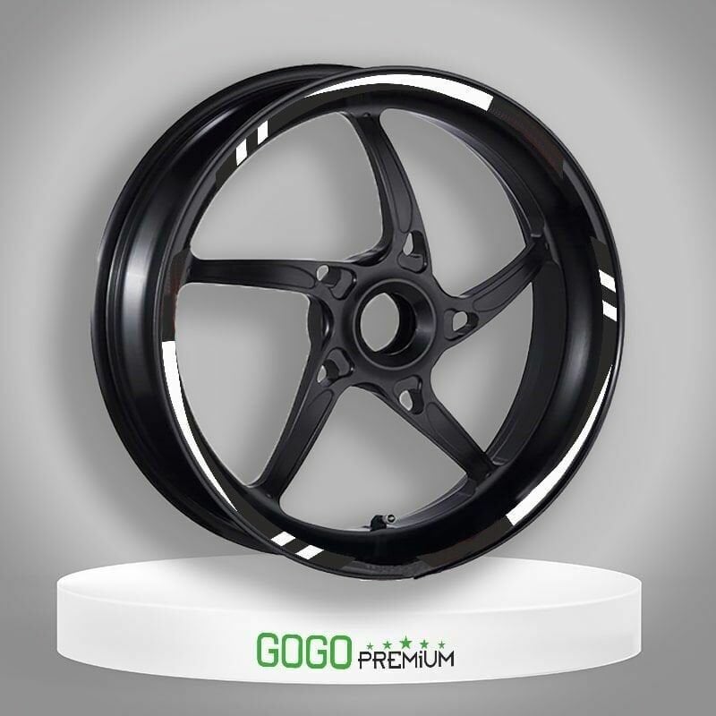 BEYAZ I REFLEKTÖR BASKI HONDA PCX UYUMLU 1 SET JANT ŞERİDİ