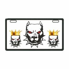 BEYAZ PİTBULL E-BİKE PLAKALIK