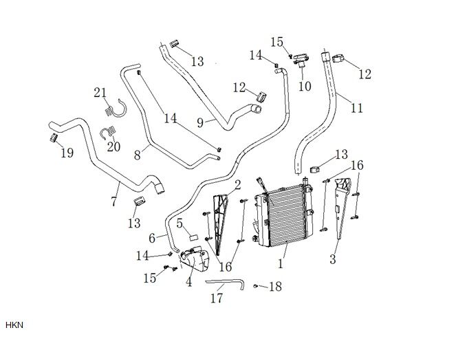 YUKİ DEFENDER 125 RADYATÖR PLS SAĞ