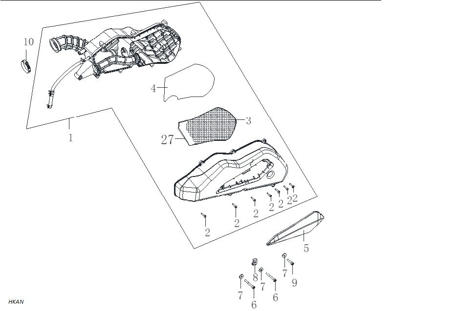 VOGE SR3 250 HAVA FİLTRESİ ELEMANI