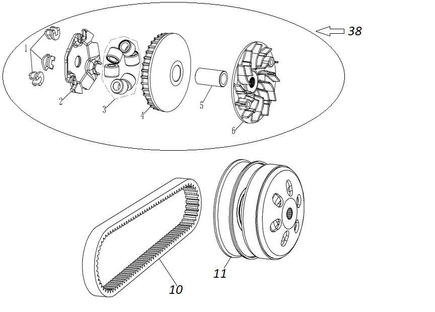YUKİ HAMMER 125 ÖN VARYATÖR TK