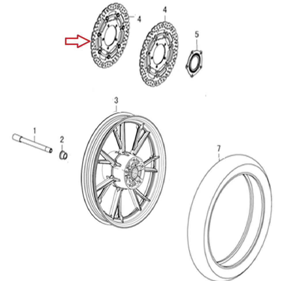 REGAL RAPTOR DY 250 Ön Fren Disk