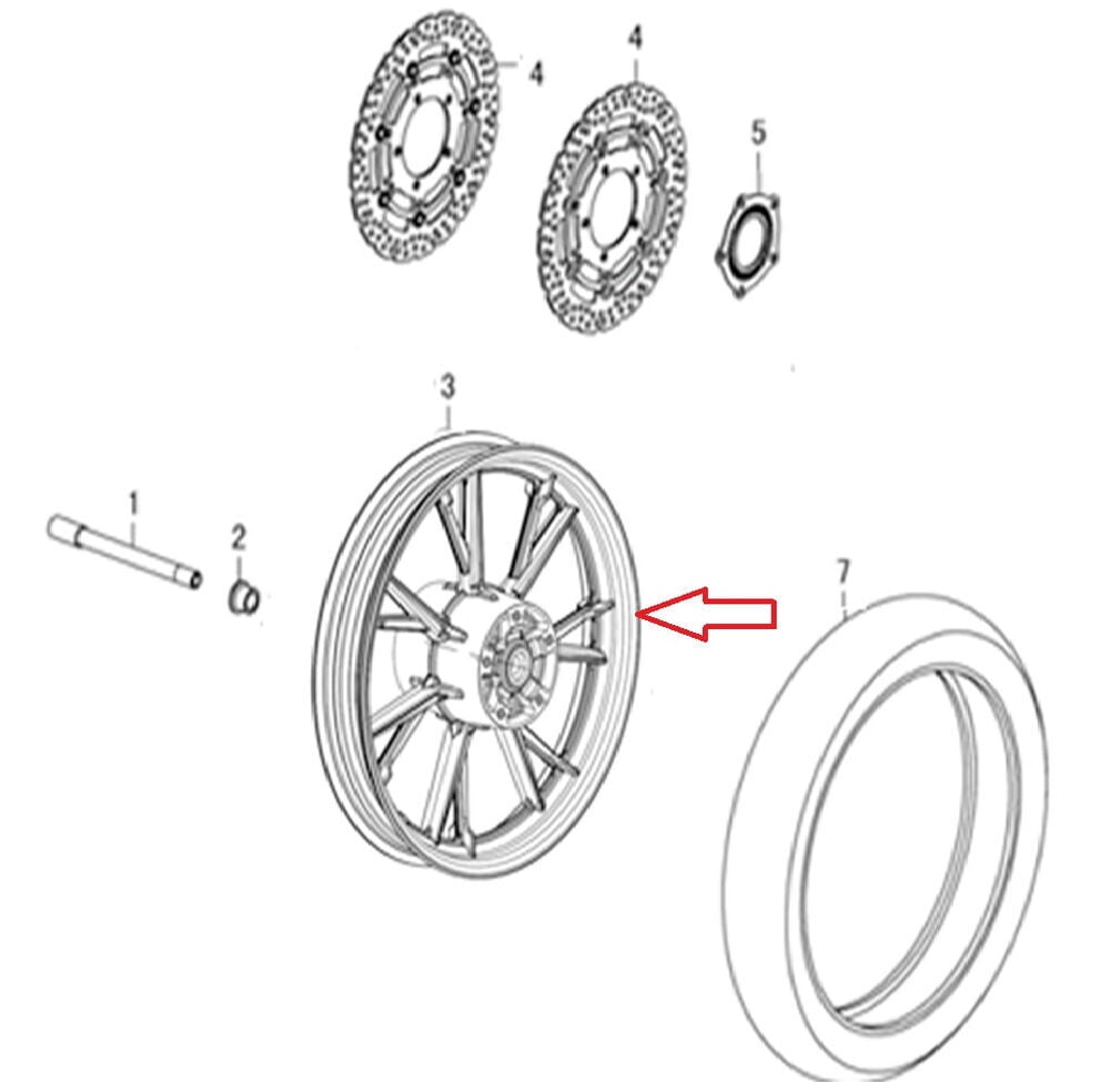 REGAL RAPTOR DY 250 Ön Jant