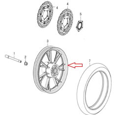REGAL RAPTOR DY 250 Ön Jant