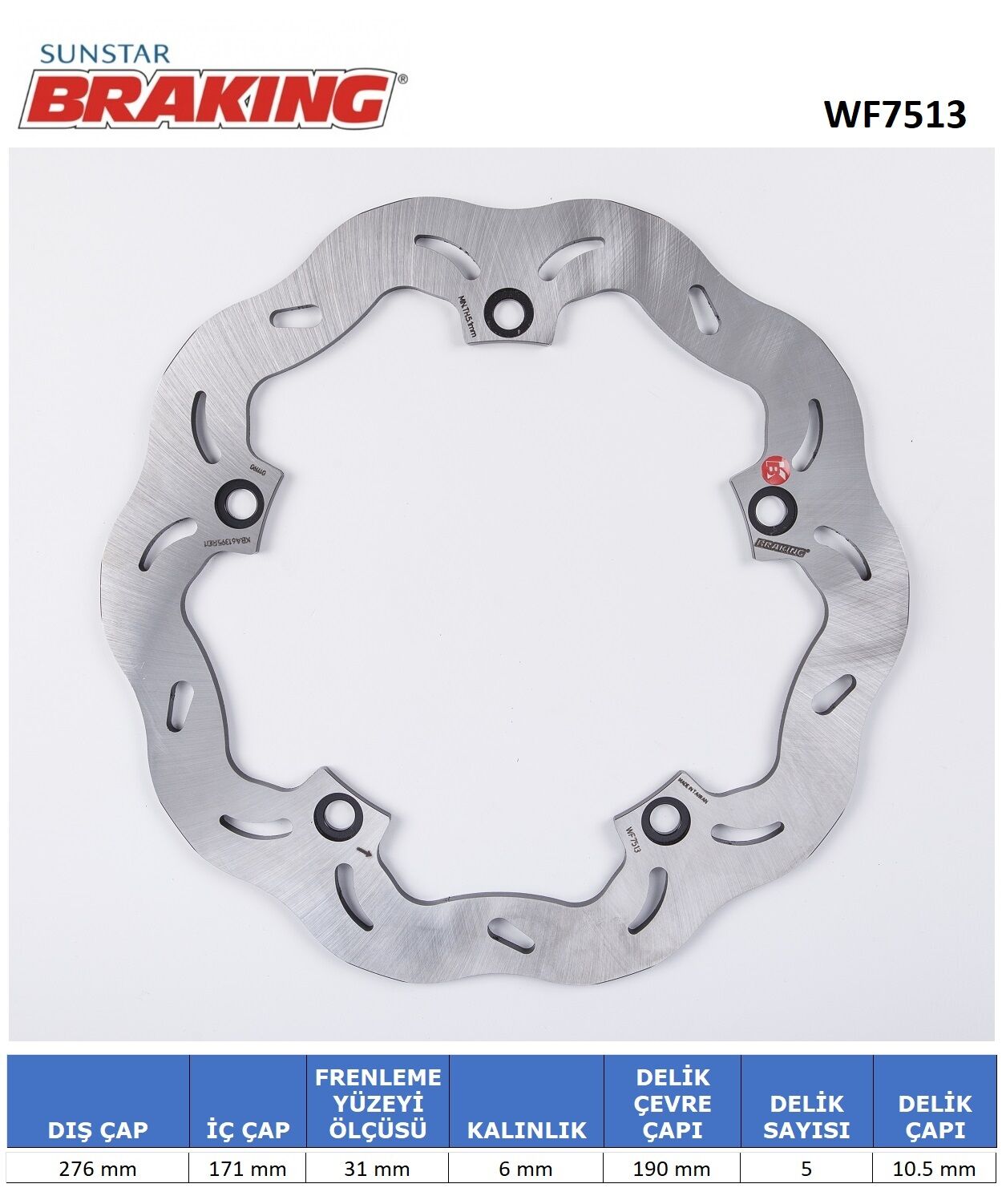 Honda VFR 1200 DCT DALGALI ARKA FREN DİSKİ