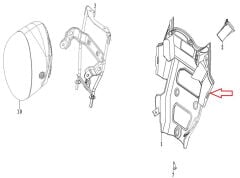 REGAL RAPTOR DY 250 Far Arka Baglantı Braketi