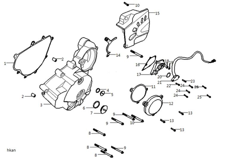 VOGE RALLY 300 STATÖR KAPAK
