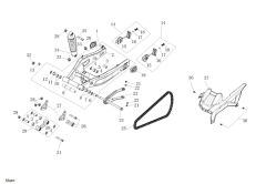 VOGE 525R ZİNCİR GERGİ BRAKET SAĞ