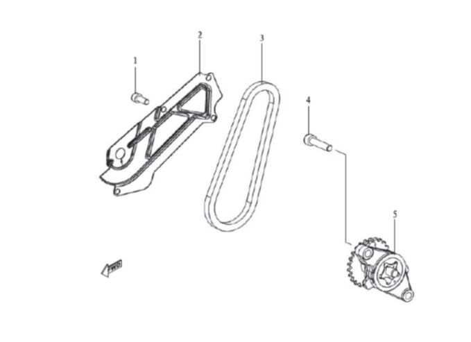 YUKİ DEFENDER 125 YAĞ POMPA ZİNCİRİ