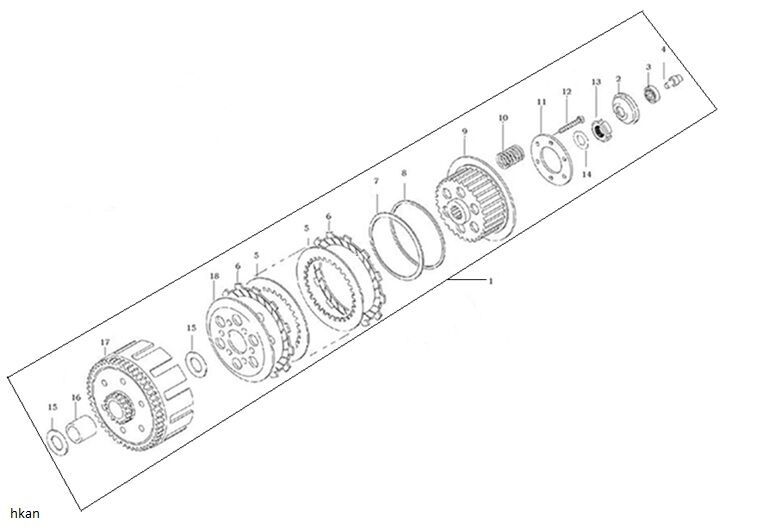 VOGE RALLY 300 DEBRİYAJ BALATASI SET