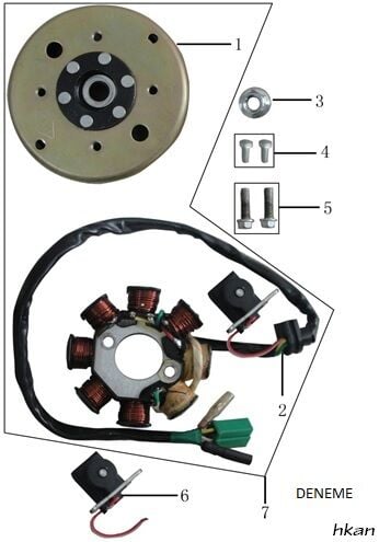 YUKİ CASPER STATÖR VOLANTI
