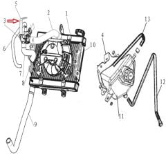 REGAL RAPTOR DY 250 Termostat Sabitleme Braketi