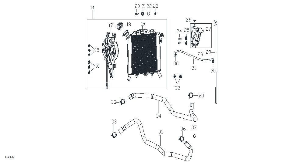 VOGE SR3 250 RADYATÖR KAPAĞI