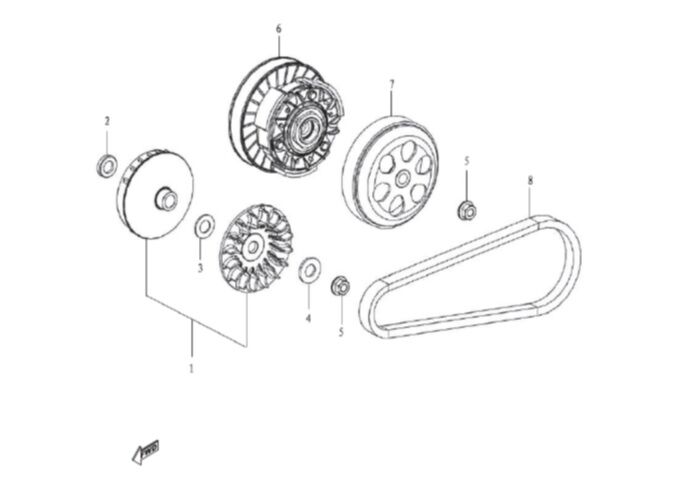 YUKİ DEFENDER 125 ÖN VARYATÖR SET