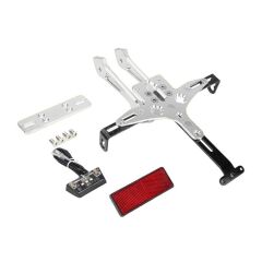 UNİVERSAL AYDINLATMALI KATLANIR PLAKALIK GÜMÜŞ