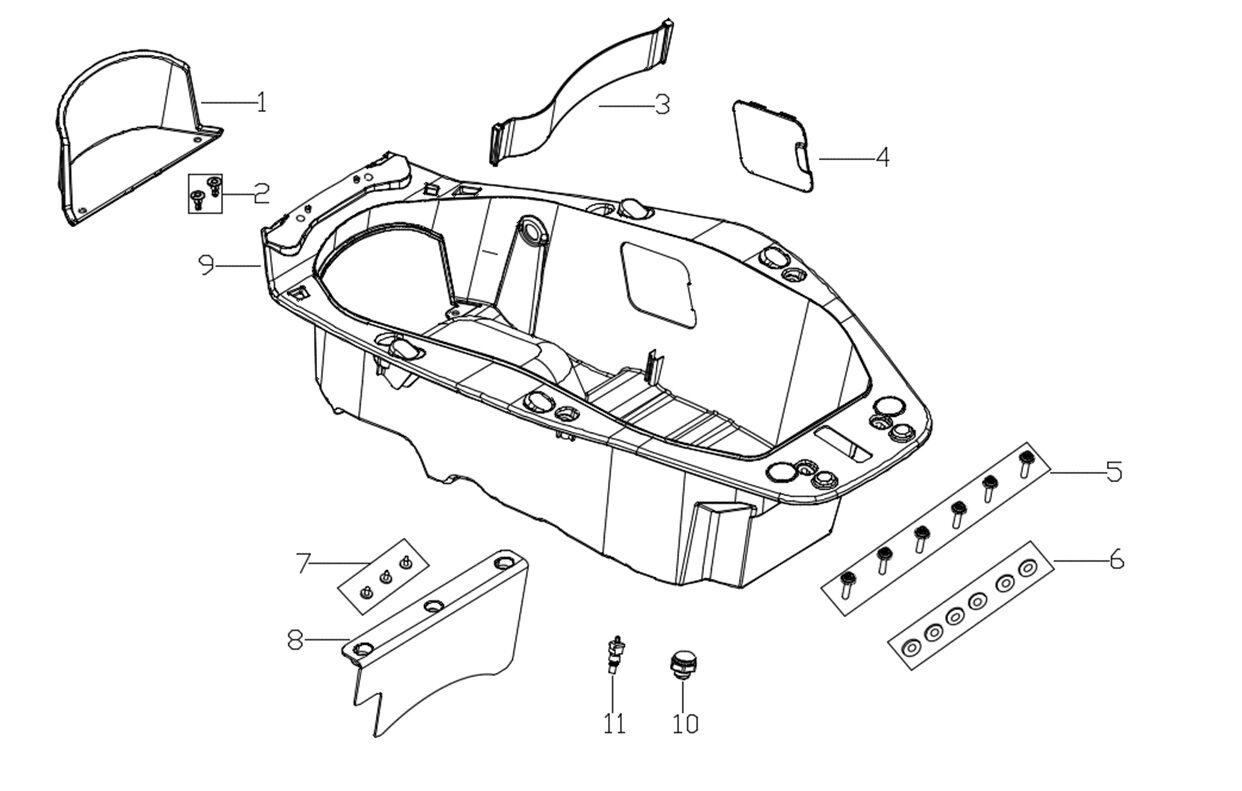 VOGE SR3 250 AKÜ KAPAĞI