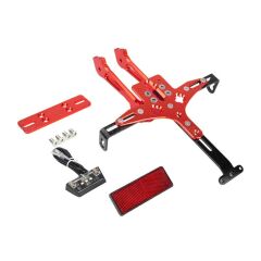 UNİVERSAL AYDINLATMALI KATLANIR PLAKALIK KIRMIZI