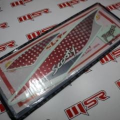 TVS SCOOTY PEP 90 CC STICKER KIRMIZI